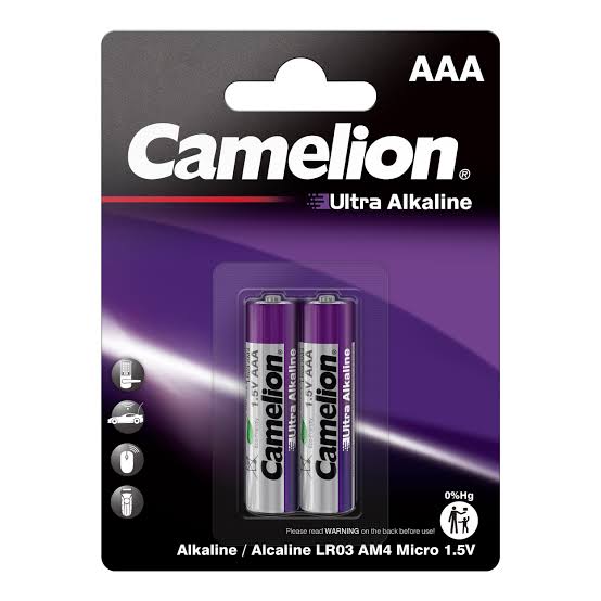 باتری  نیم قلمی Camelion-AA مدل Ultra Alkaline بسته 2 عددی